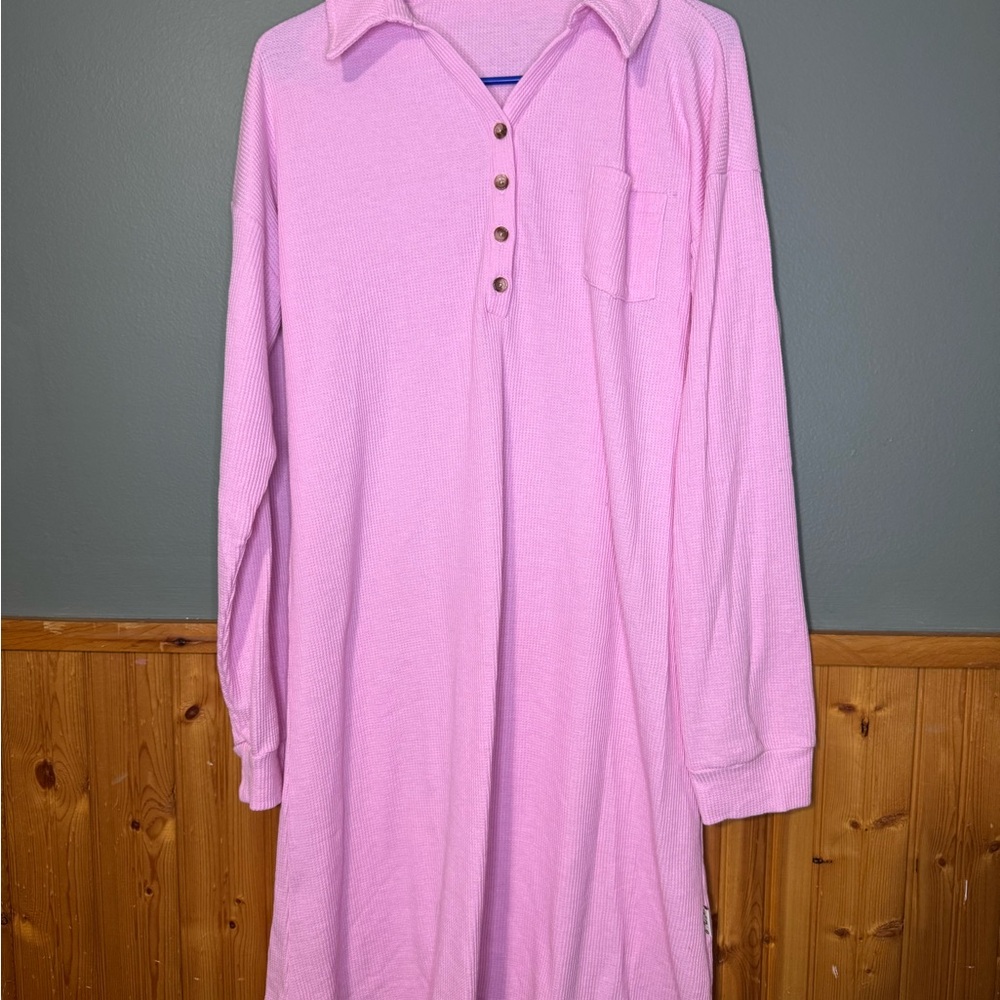 Remi & Friends Long Sleeve Pink Dress